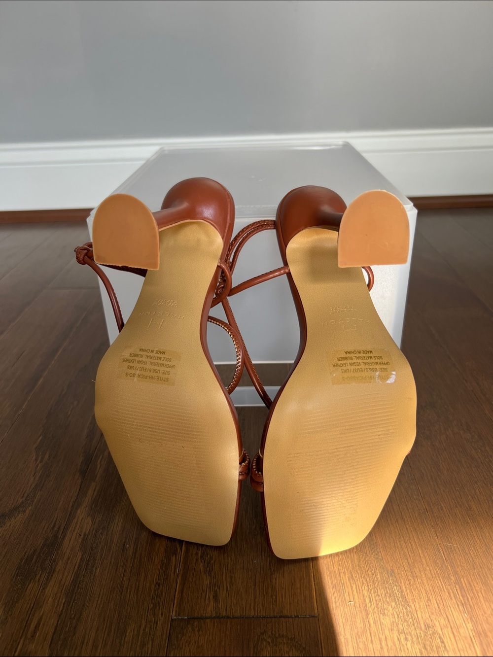 H by Halston Picasso Strappy Stiletto Sandals - Picture 10 of 11